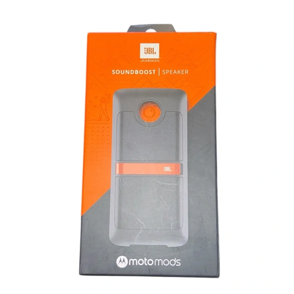 🌟NIB🌟 Motomods SoundBoost Speaker JBL Harman & 2 Motorola Z4 Tempered Glass